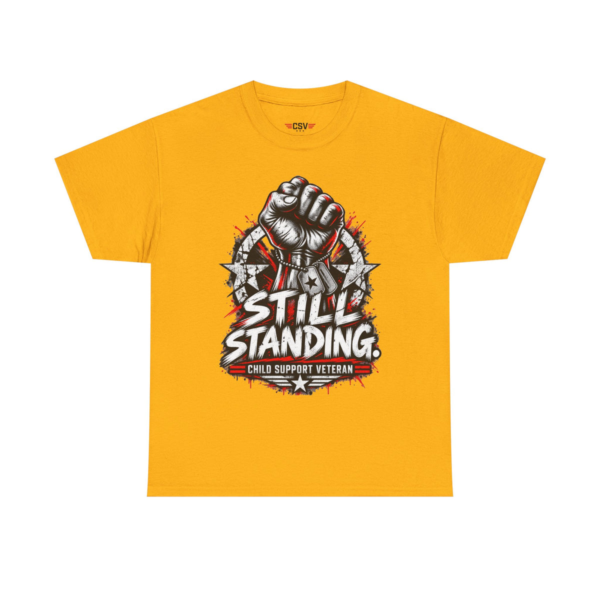 Still Standing Child Support Veteran T‑Shirt