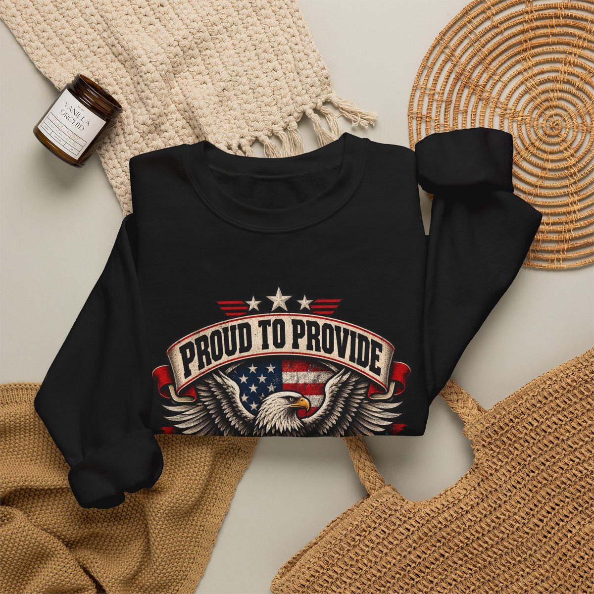 Child Support Veteran Crewneck Sweatshirt — CSV Emblem Pullover
