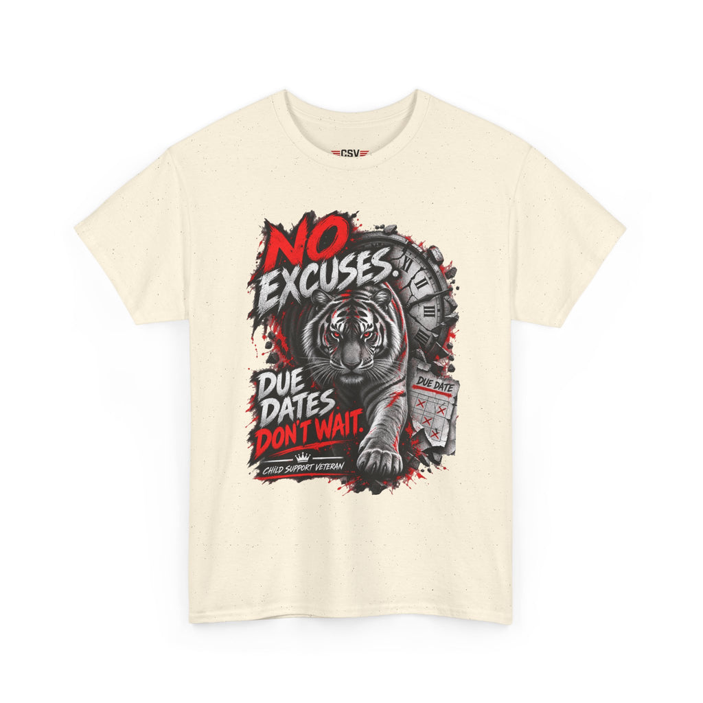 NO EXCUSES Unisex Heavy Cotton Tee