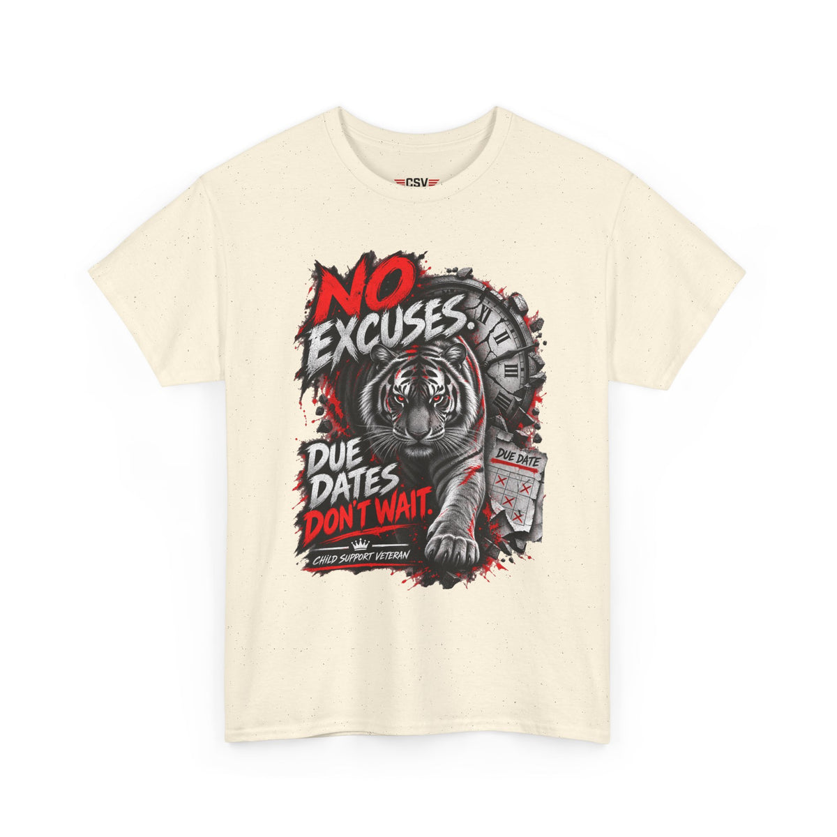 NO EXCUSES Unisex Heavy Cotton Tee