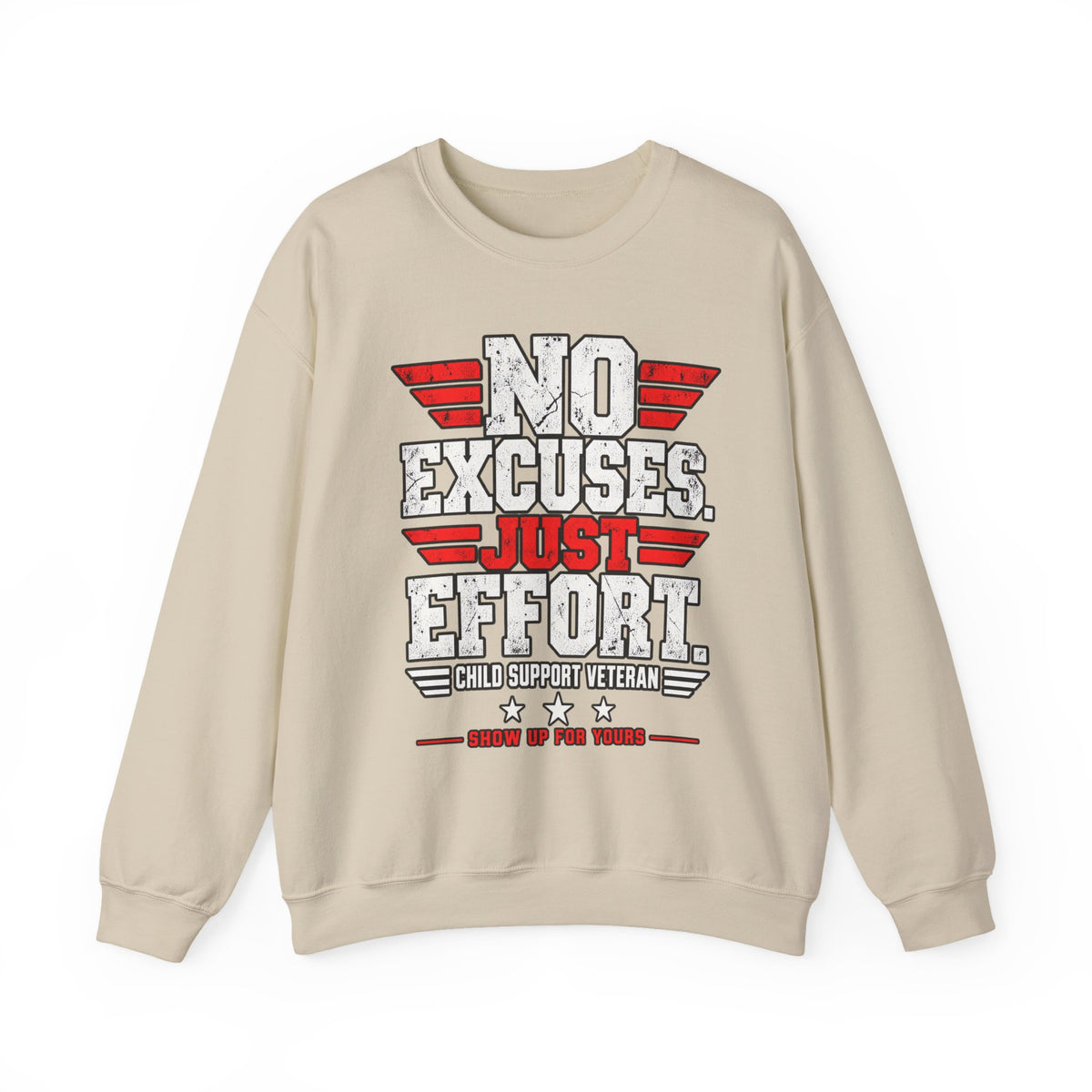 Child Support Veteran Crewneck Sweatshirt — CSV Emblem Pullover
