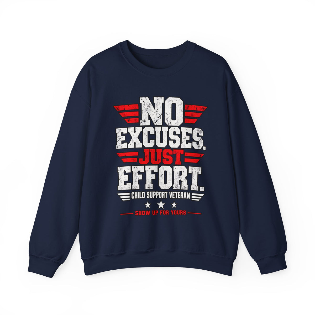 Child Support Veteran Crewneck Sweatshirt — CSV Emblem Pullover