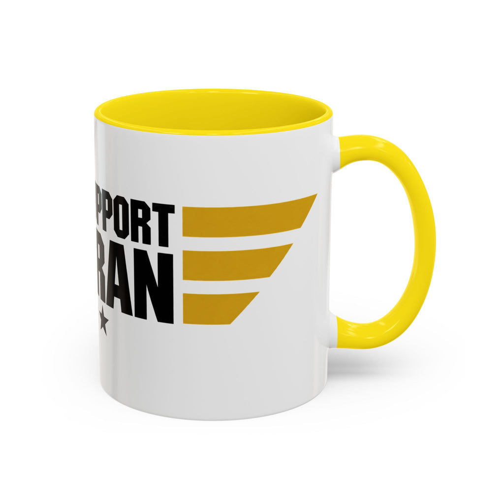 Veteran Support Coffee Mug – “Child Support Veteran” Accent Ceramic Mug