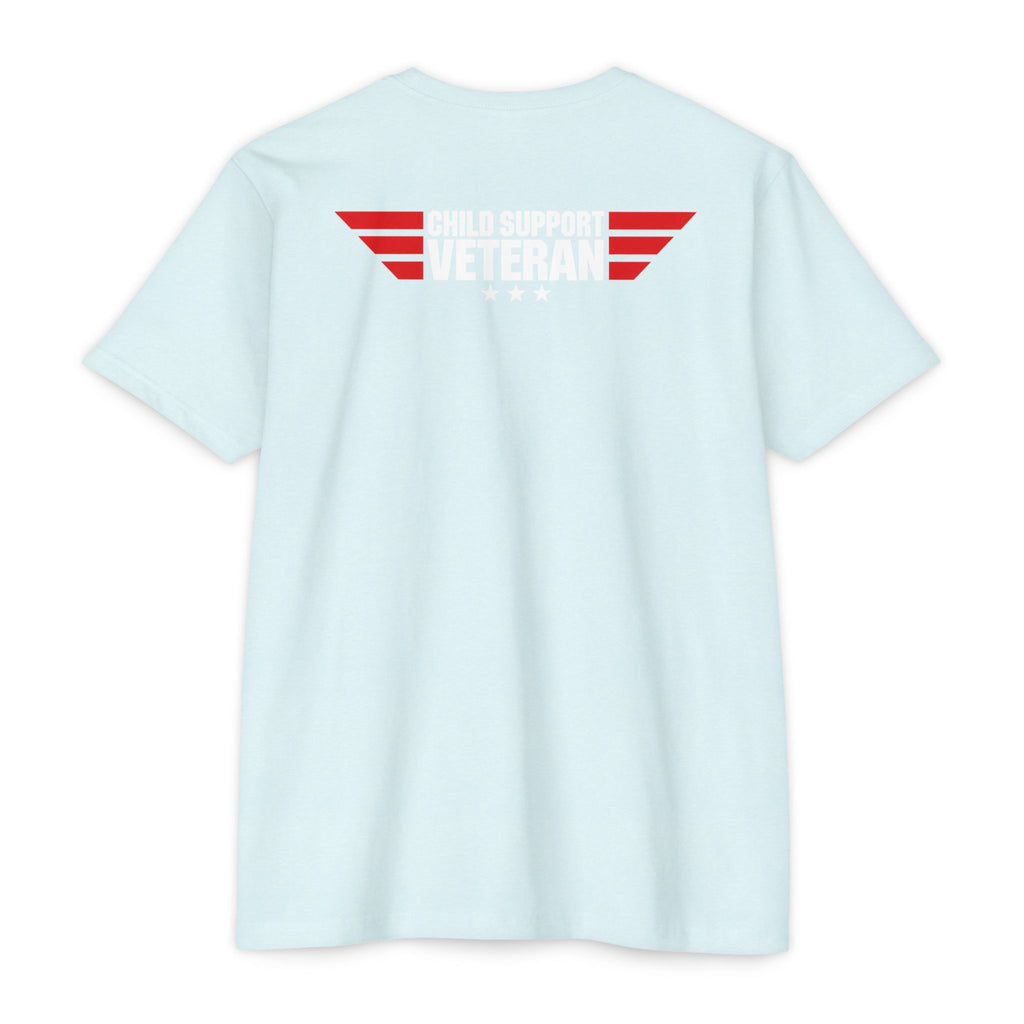 Child Support Veteran T-Shirt — "Real Parents Show Up" Patriotic Dad Shirt