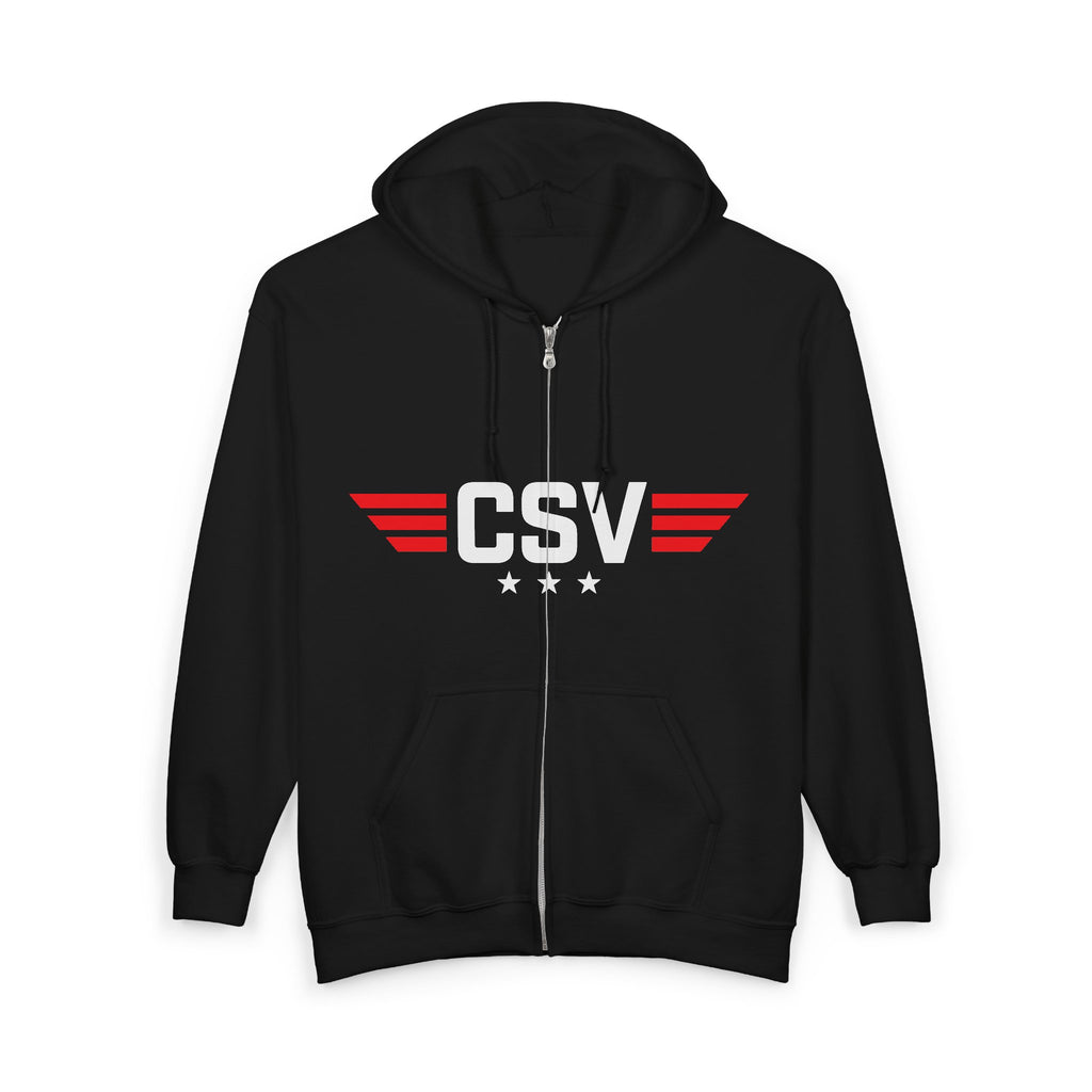 CSAF Support Veteran Zip Hoodie – "Civil Support Veteran (CSV)" Military Tribute