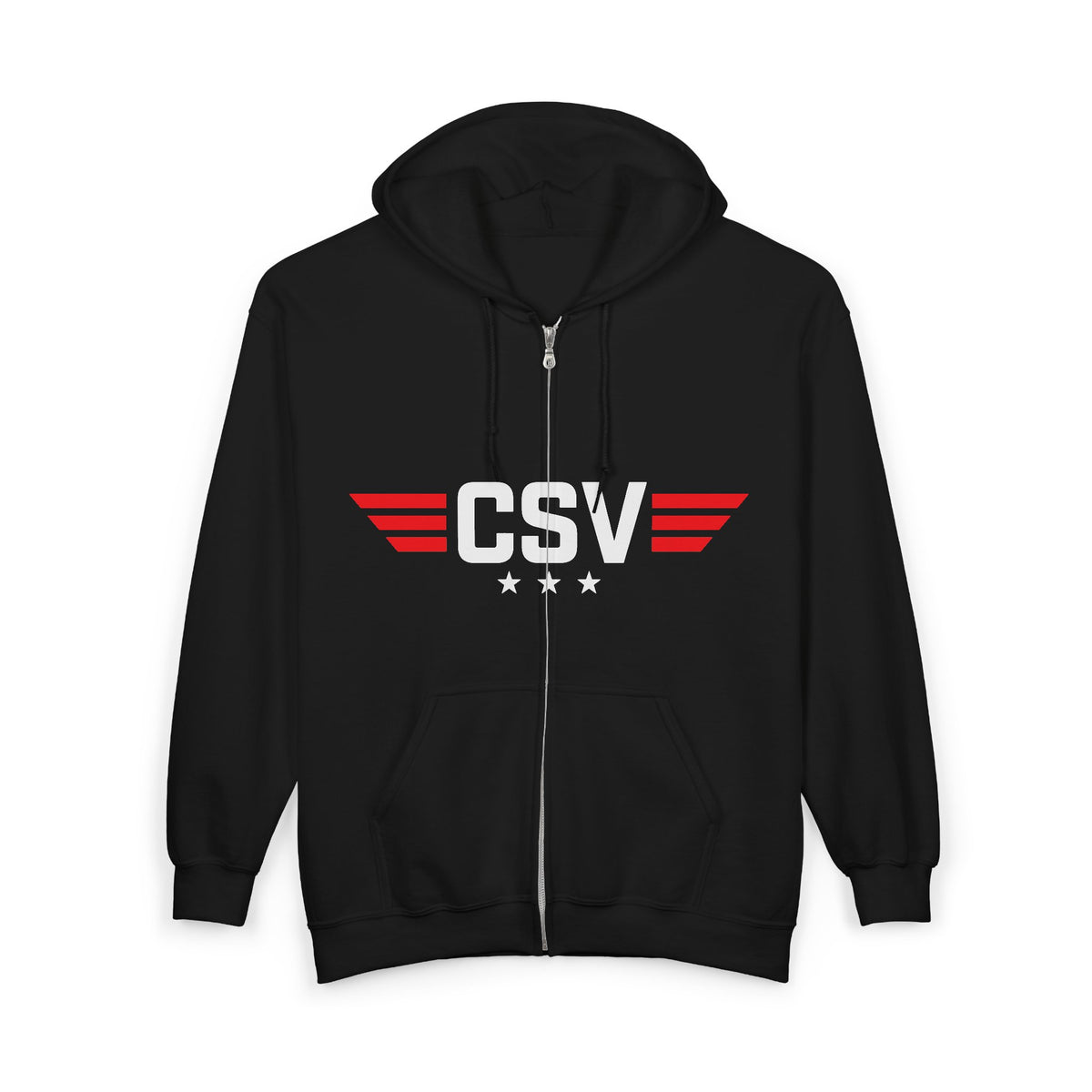 CSAF Support Veteran Zip Hoodie – "Civil Support Veteran (CSV)" Military Tribute