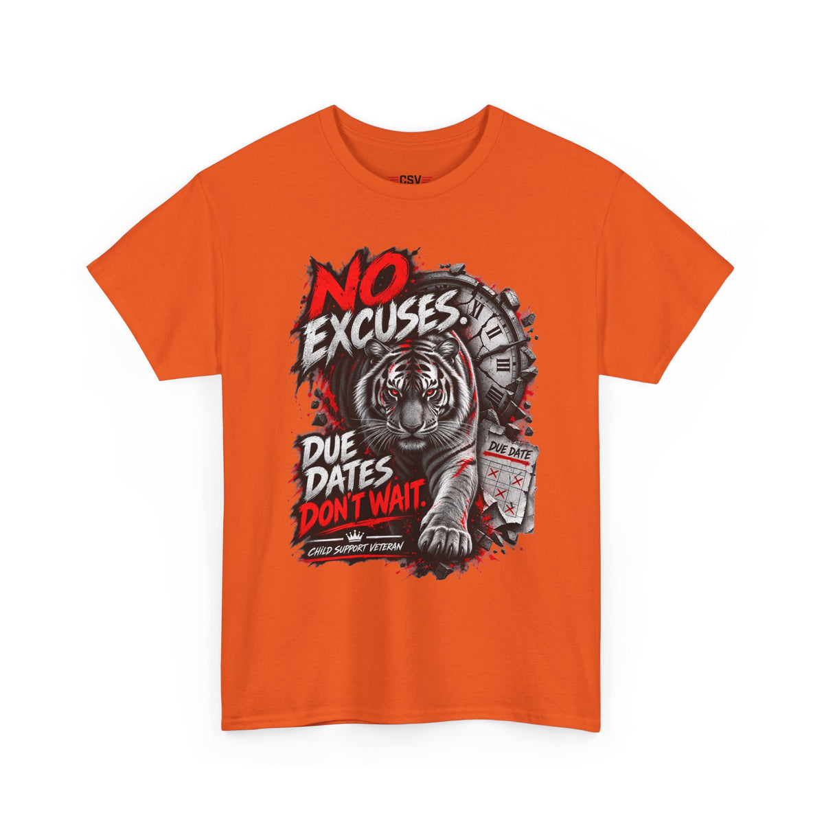 NO EXCUSES Unisex Heavy Cotton Tee