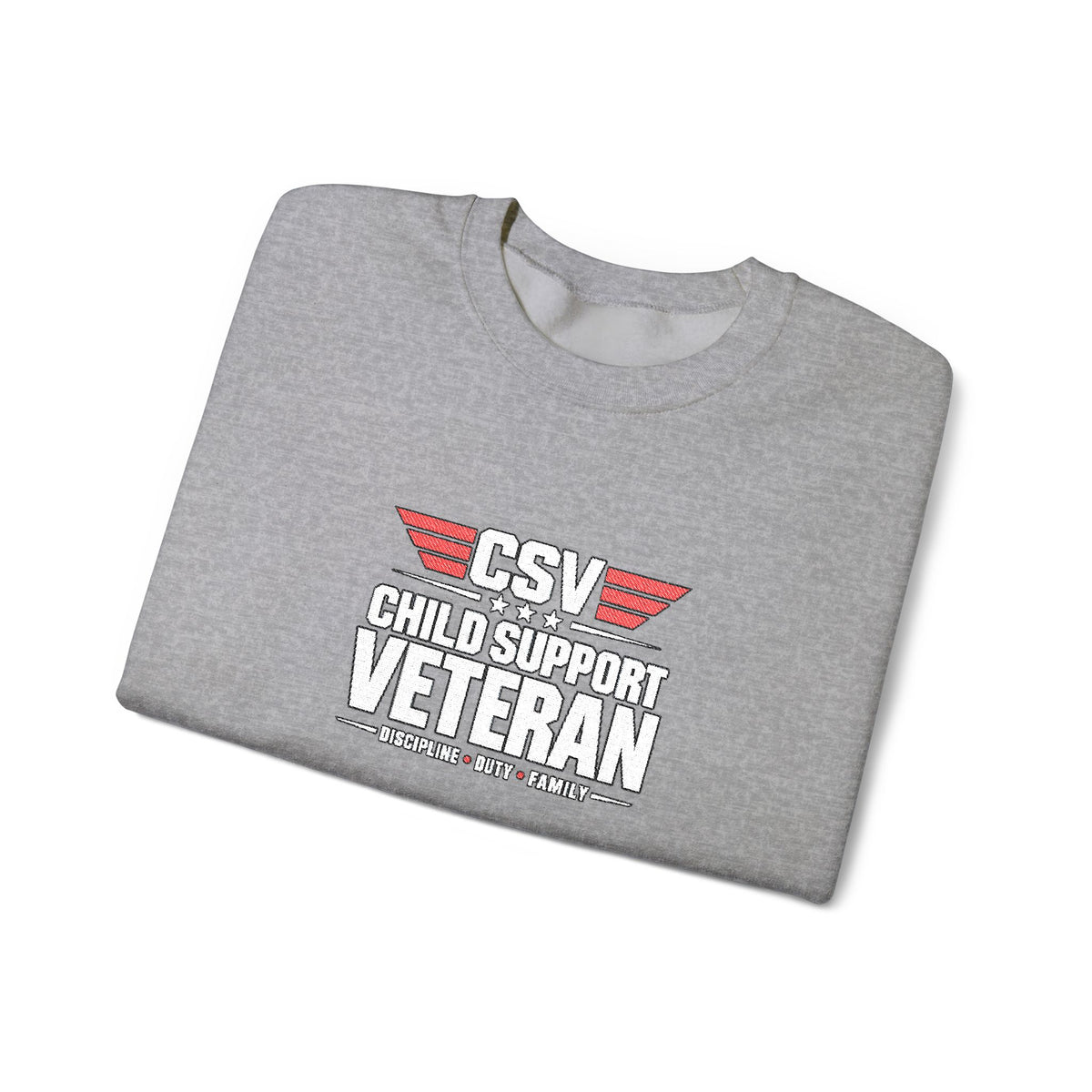 Veteran Dad Sweatshirt — Distressed USA Proud Veteran Crewneck
