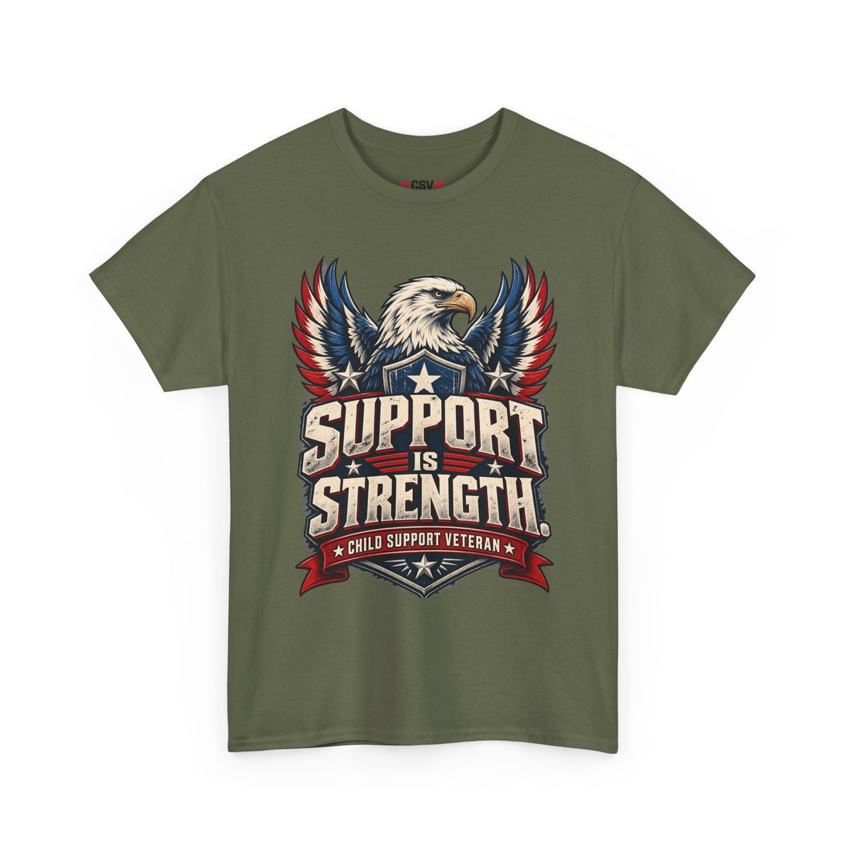 SUPPORT IS STRENGTH  Unisex Heavy Cotton Tee