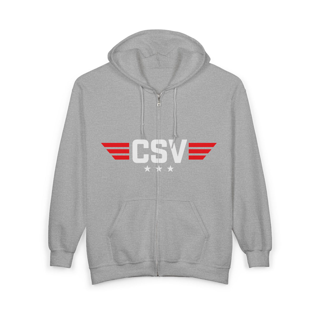 CSAF Support Veteran Zip Hoodie – "Civil Support Veteran (CSV)" Military Tribute