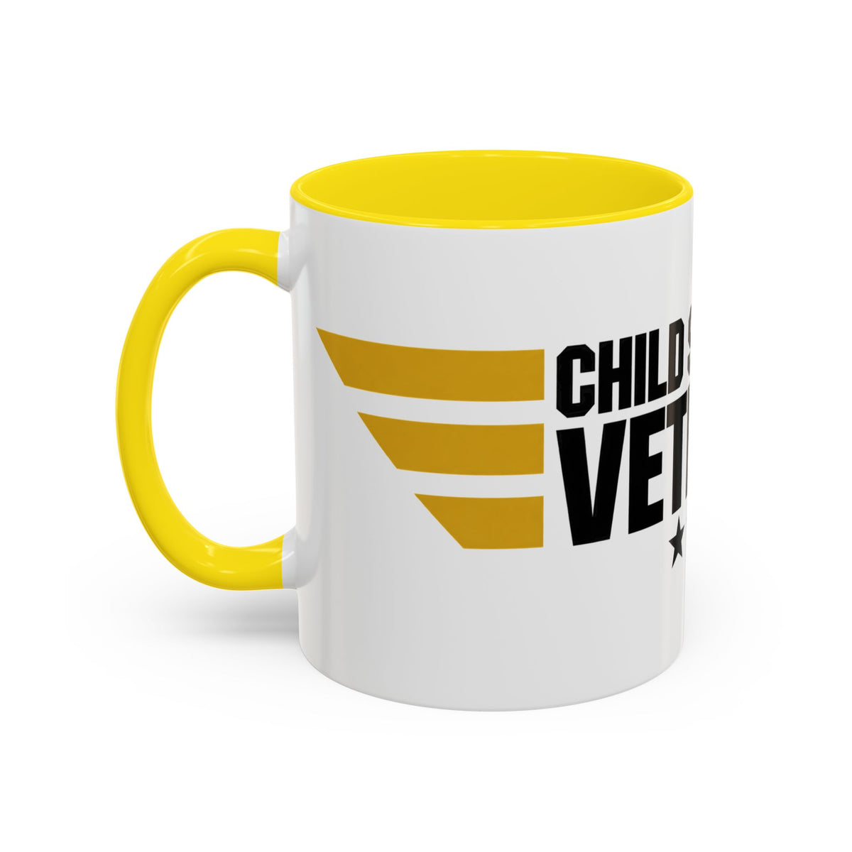 Veteran Support Coffee Mug – “Child Support Veteran” Accent Ceramic Mug