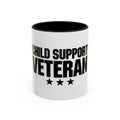 Veteran Support Coffee Mug – “Child Support Veteran” Accent Ceramic Mug