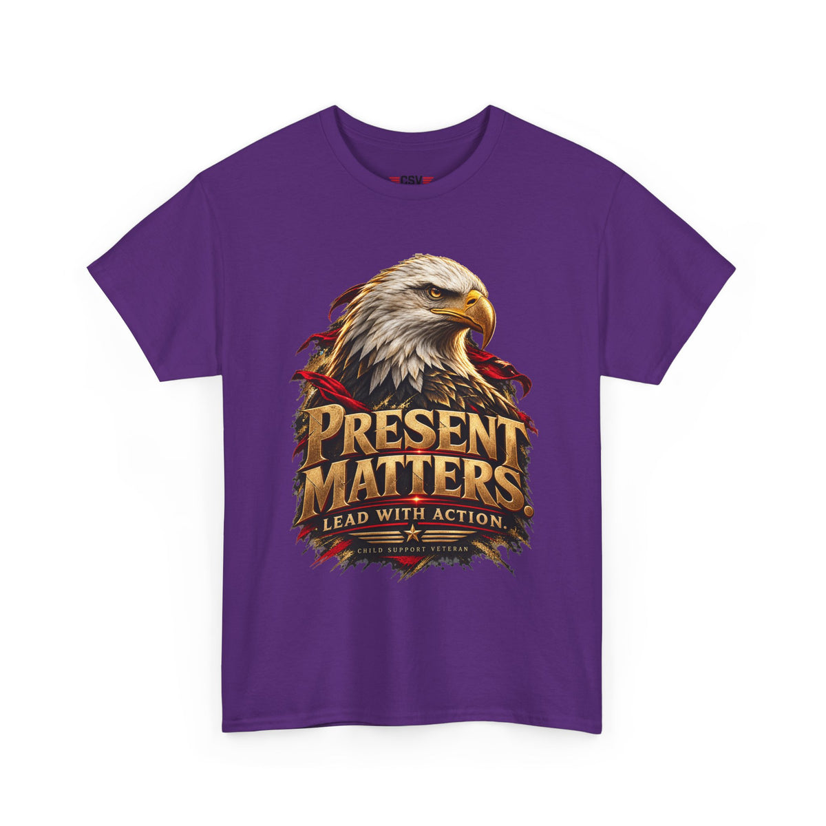 PRESENT MATTERS Child Support Veteran T‑Shirt