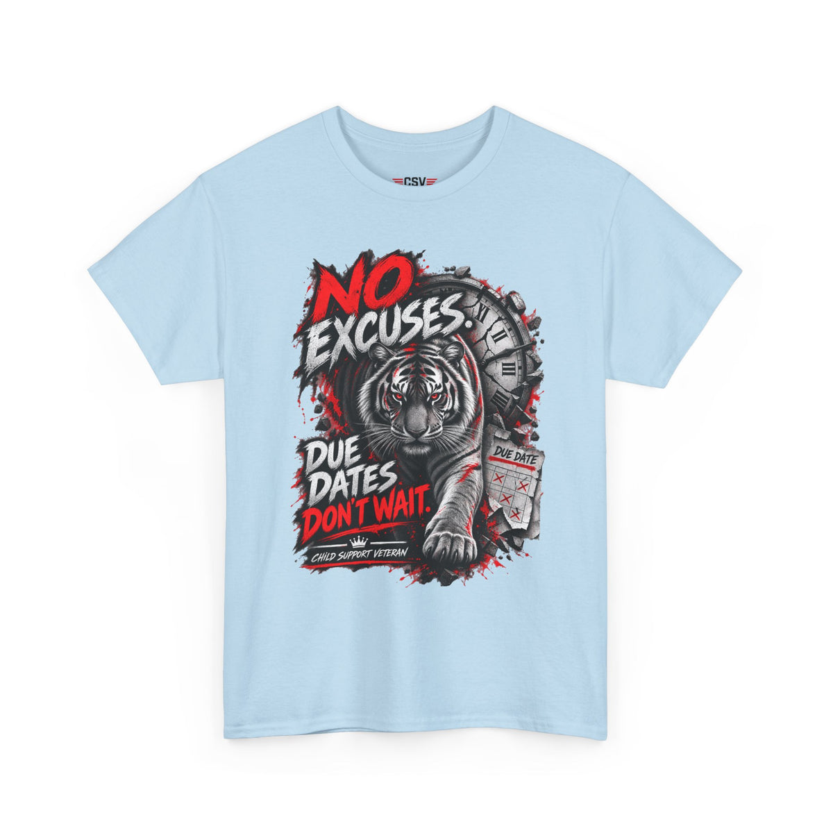 NO EXCUSES Unisex Heavy Cotton Tee
