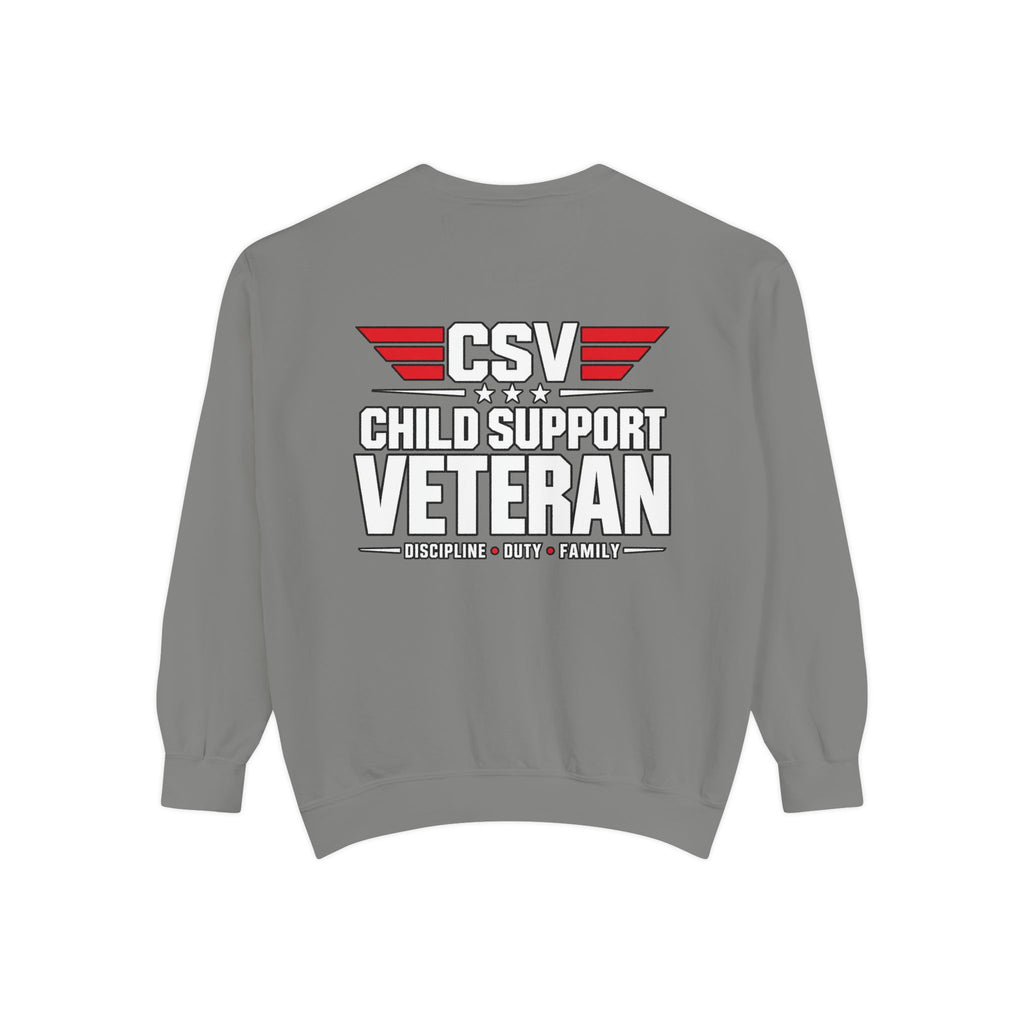 Child Support Veteran Sweatshirt – “My Dad Is A Child Support Veteran” Patriotic Crewneck