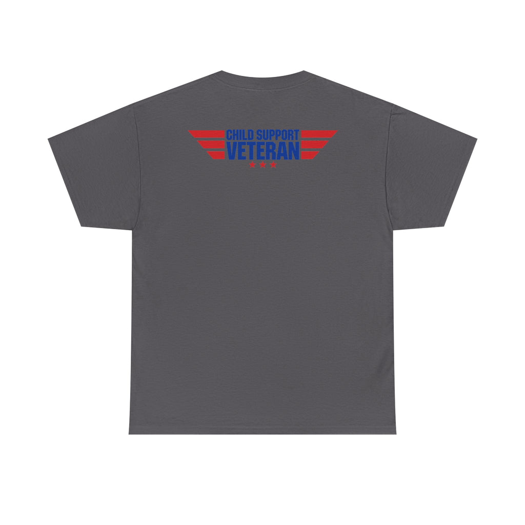 Raised By A Child Support Veteran T‑Shirt – Patriotic Military Tribute Tee