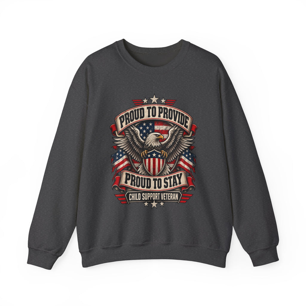 Child Support Veteran Crewneck Sweatshirt — CSV Emblem Pullover