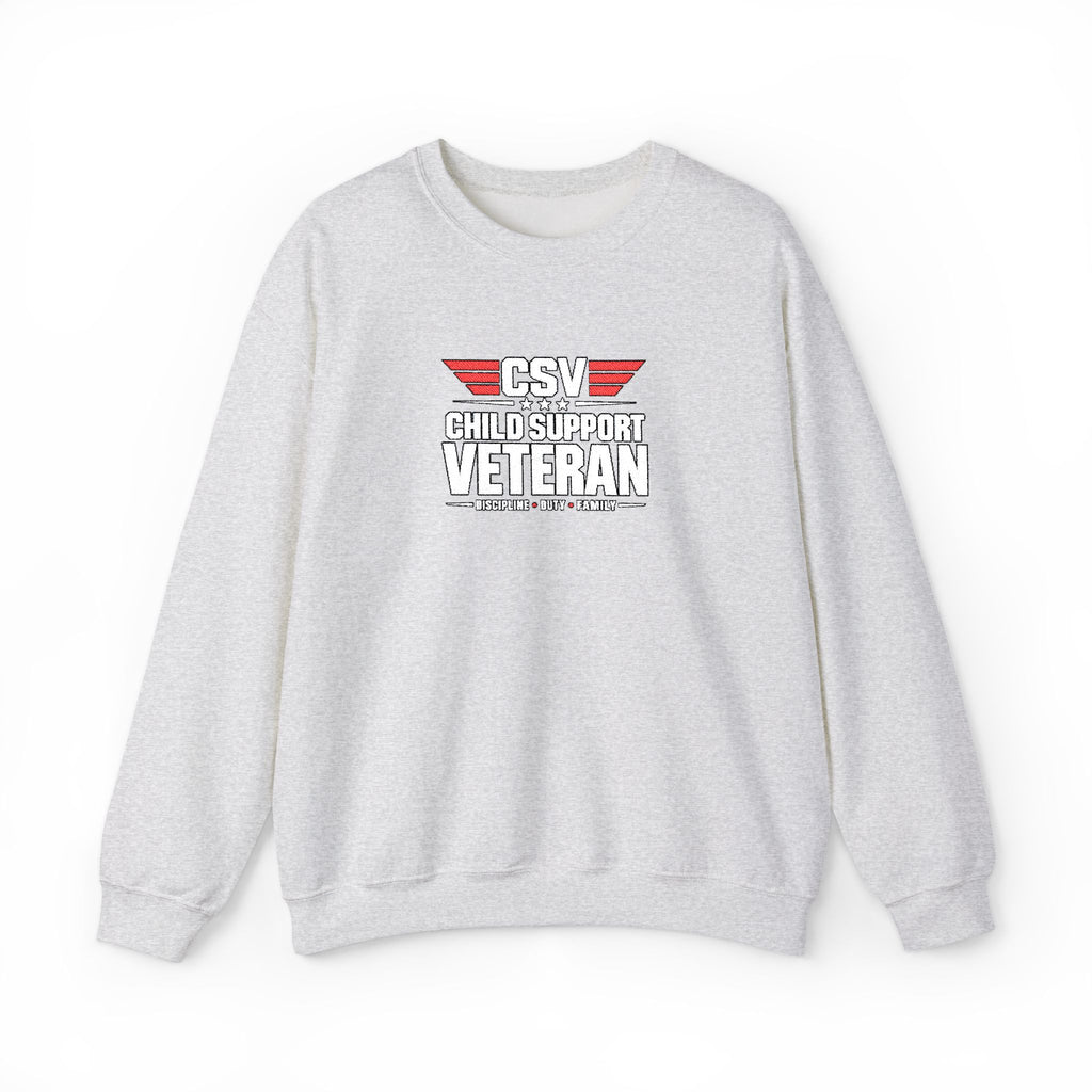 Veteran Dad Sweatshirt — Distressed USA Proud Veteran Crewneck
