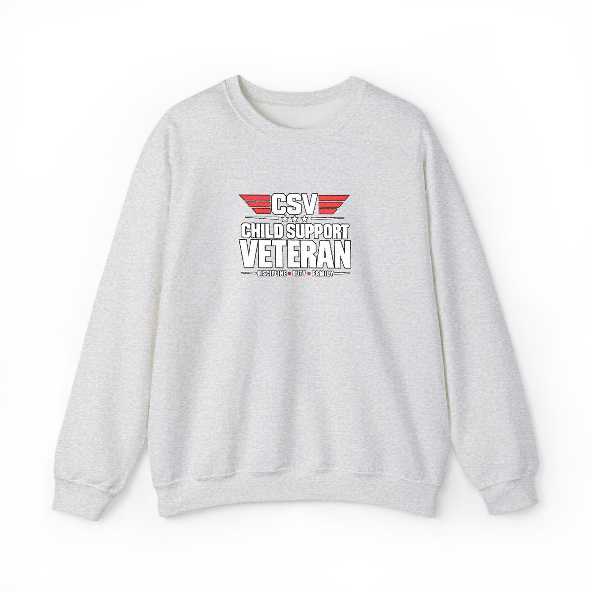 Veteran Dad Sweatshirt — Distressed USA Proud Veteran Crewneck