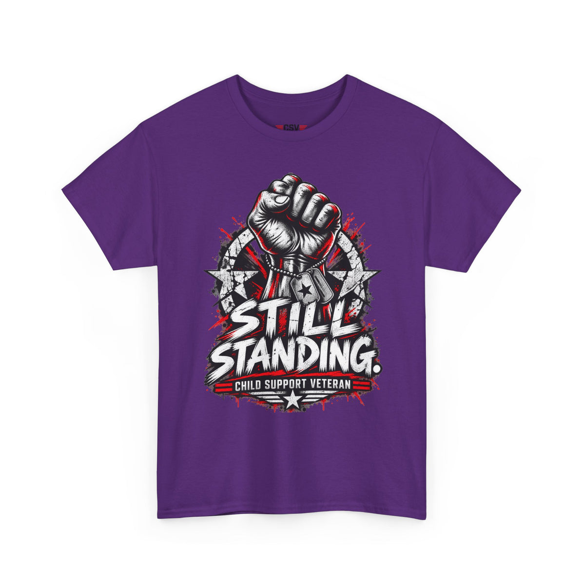 Still Standing Child Support Veteran T‑Shirt