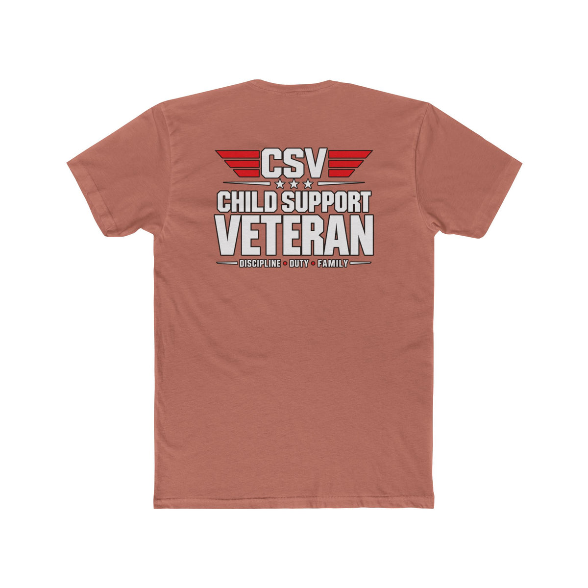 Still Standing Child Support Veteran T-Shirt — Patriotic CSV Tee
