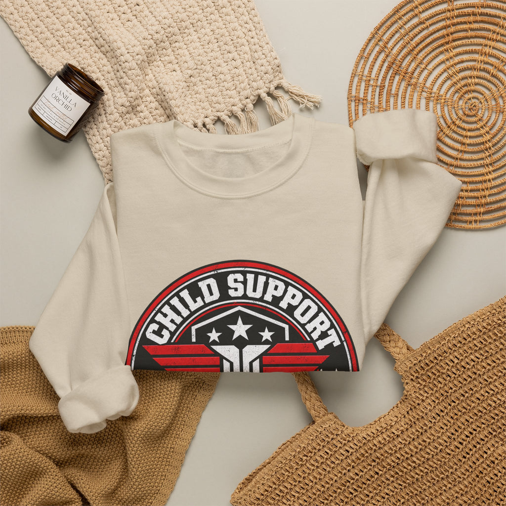 Child Support Veteran Crewneck Sweatshirt — CSV Emblem Pullover