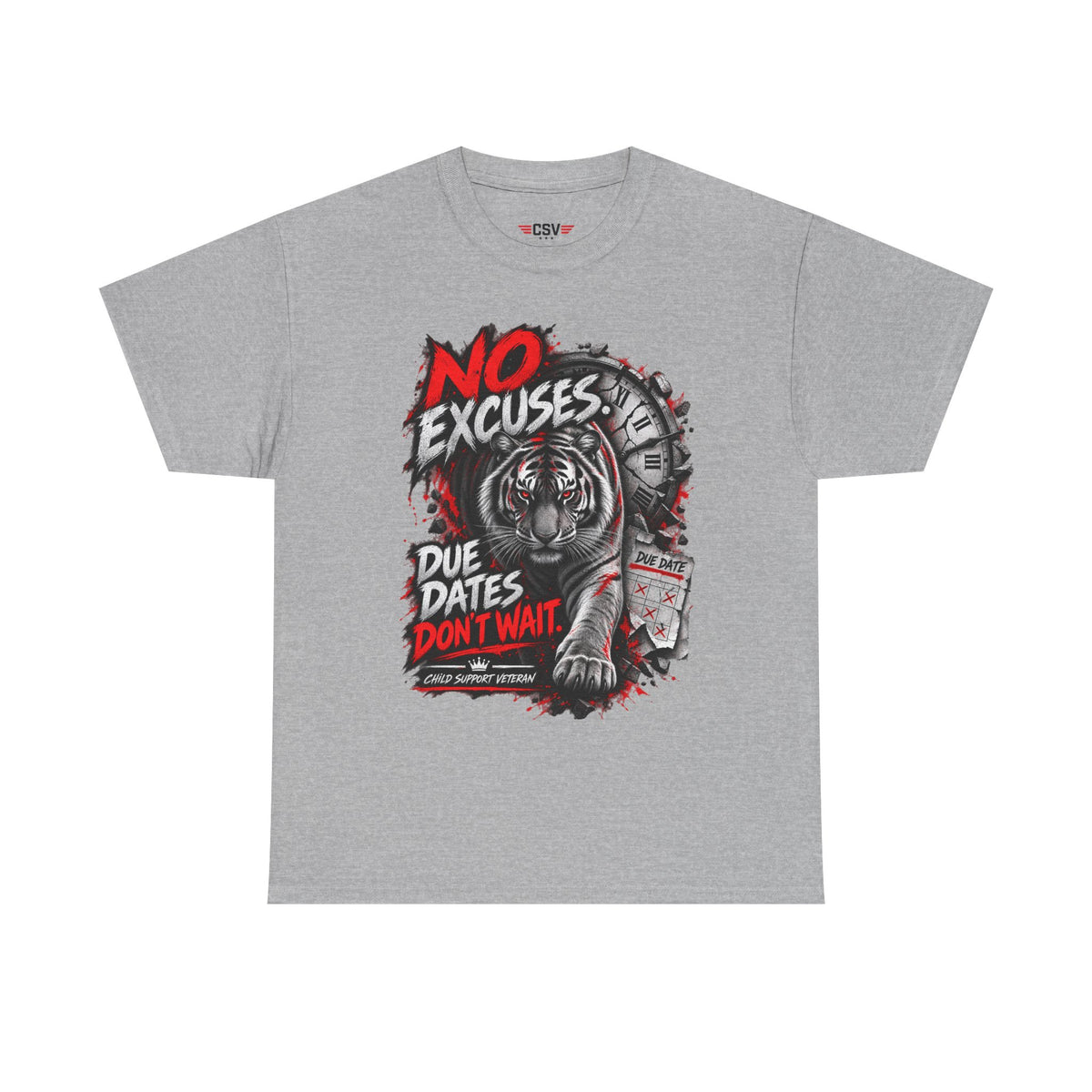 NO EXCUSES Unisex Heavy Cotton Tee