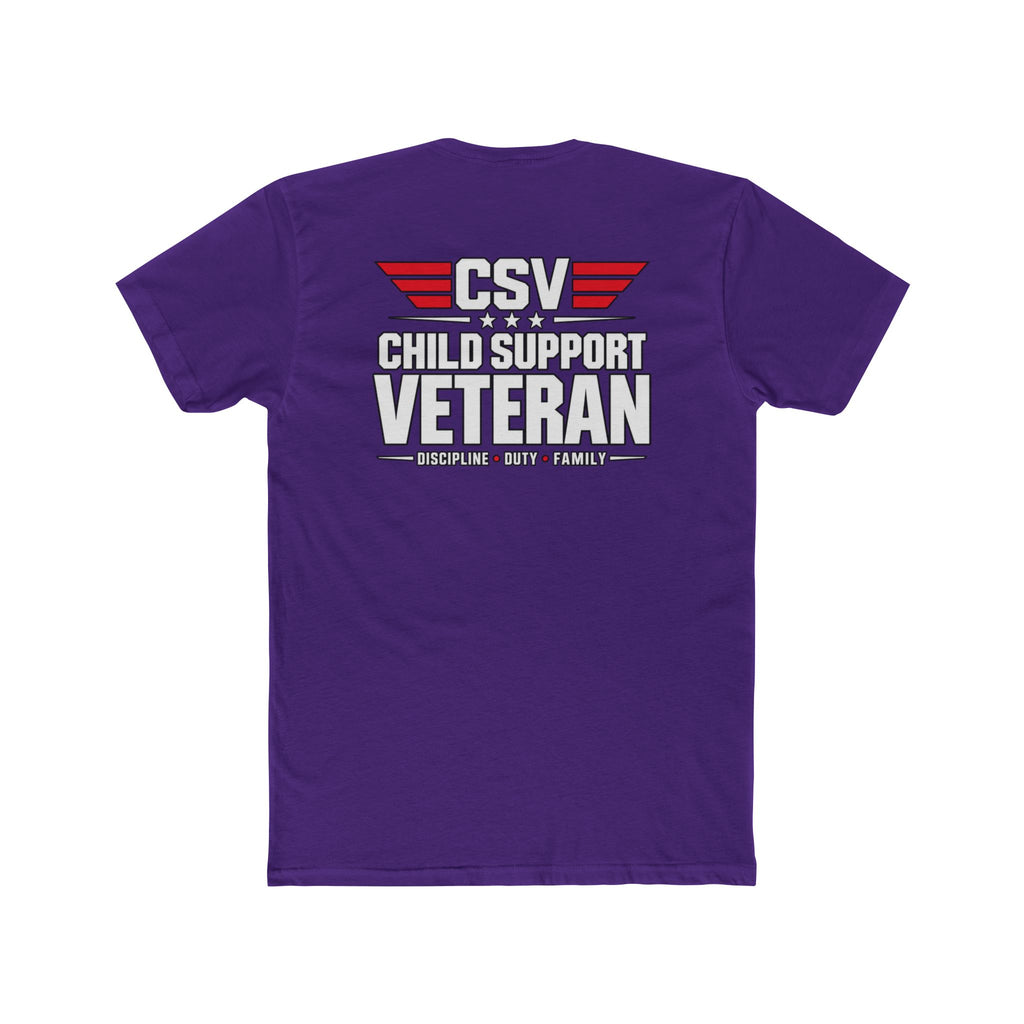 Still Standing Child Support Veteran T-Shirt — Patriotic CSV Tee