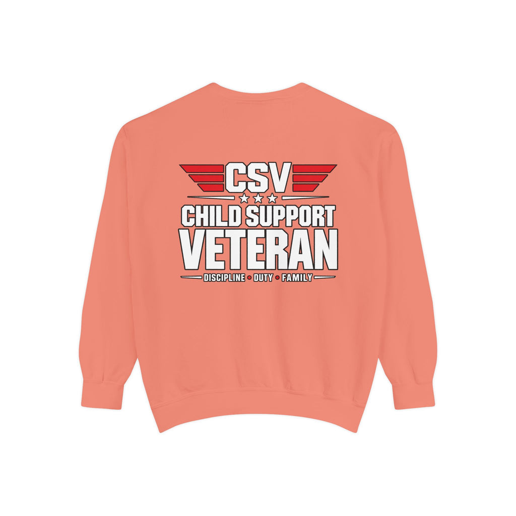 Child Support Veteran Sweatshirt – “My Dad Is A Child Support Veteran” Patriotic Crewneck