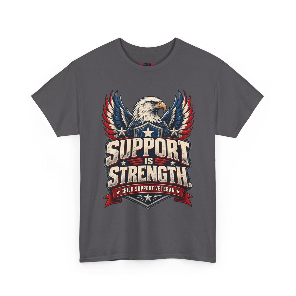 SUPPORT IS STRENGTH  Unisex Heavy Cotton Tee