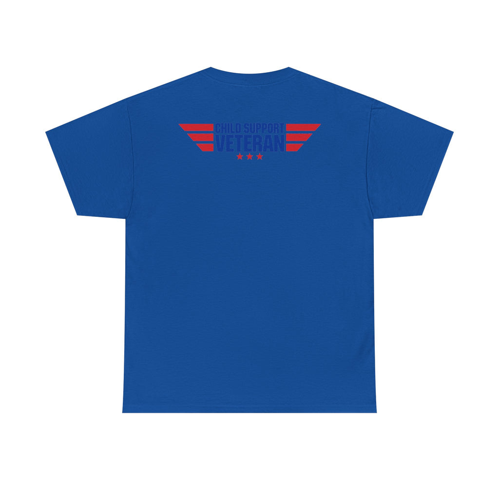 Raised By A Child Support Veteran T‑Shirt – Patriotic Military Tribute Tee