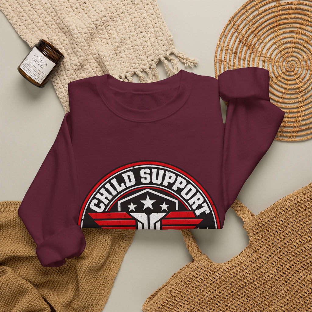 Child Support Veteran Crewneck Sweatshirt — CSV Emblem Pullover