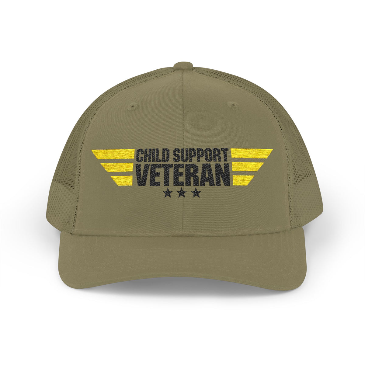 CSV Embroidered Trucker Cap — Retro Winged Logo Snapback