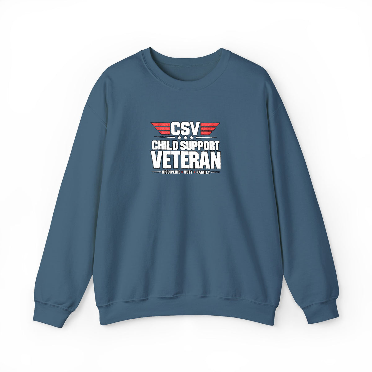 Veteran Dad Sweatshirt — Distressed USA Proud Veteran Crewneck