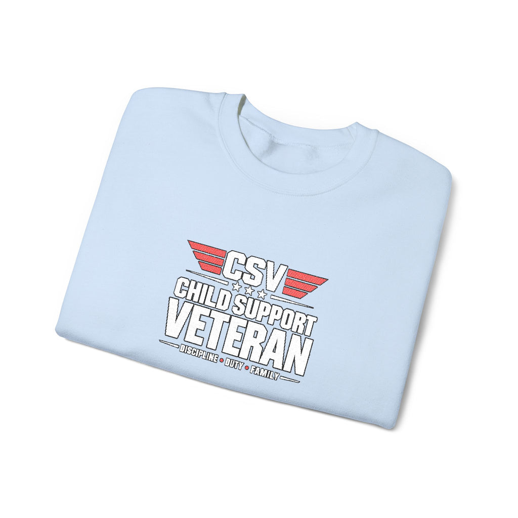 Veteran Dad Sweatshirt — Distressed USA Proud Veteran Crewneck