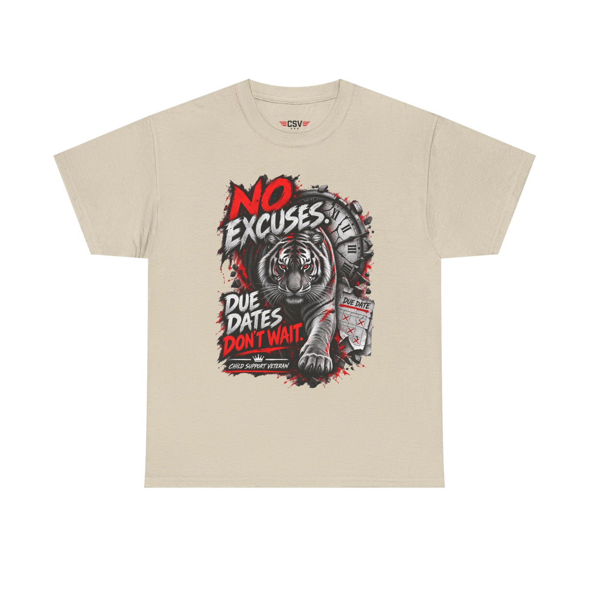 NO EXCUSES Unisex Heavy Cotton Tee