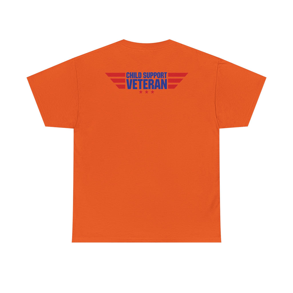 Raised By A Child Support Veteran T‑Shirt – Patriotic Military Tribute Tee