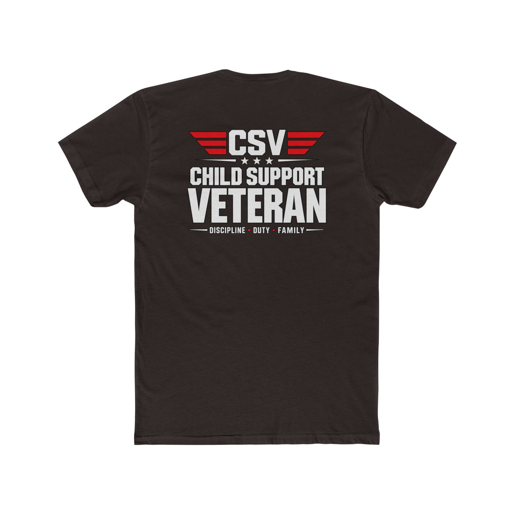 Still Standing Child Support Veteran T-Shirt — Patriotic CSV Tee