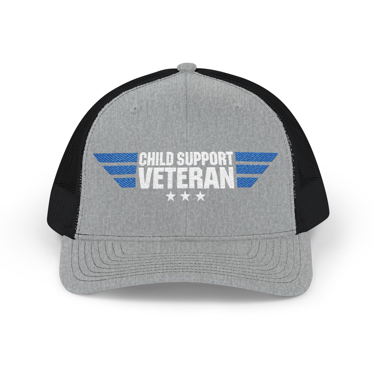 Embroidered Trucker Cap — Retro Winged Logo Snapback