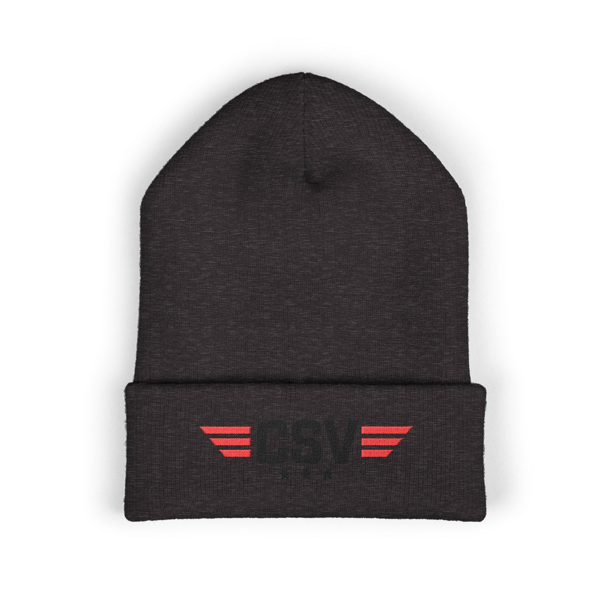 CSV  Embroidered Beanie – Classic Cuffed Winter Hat