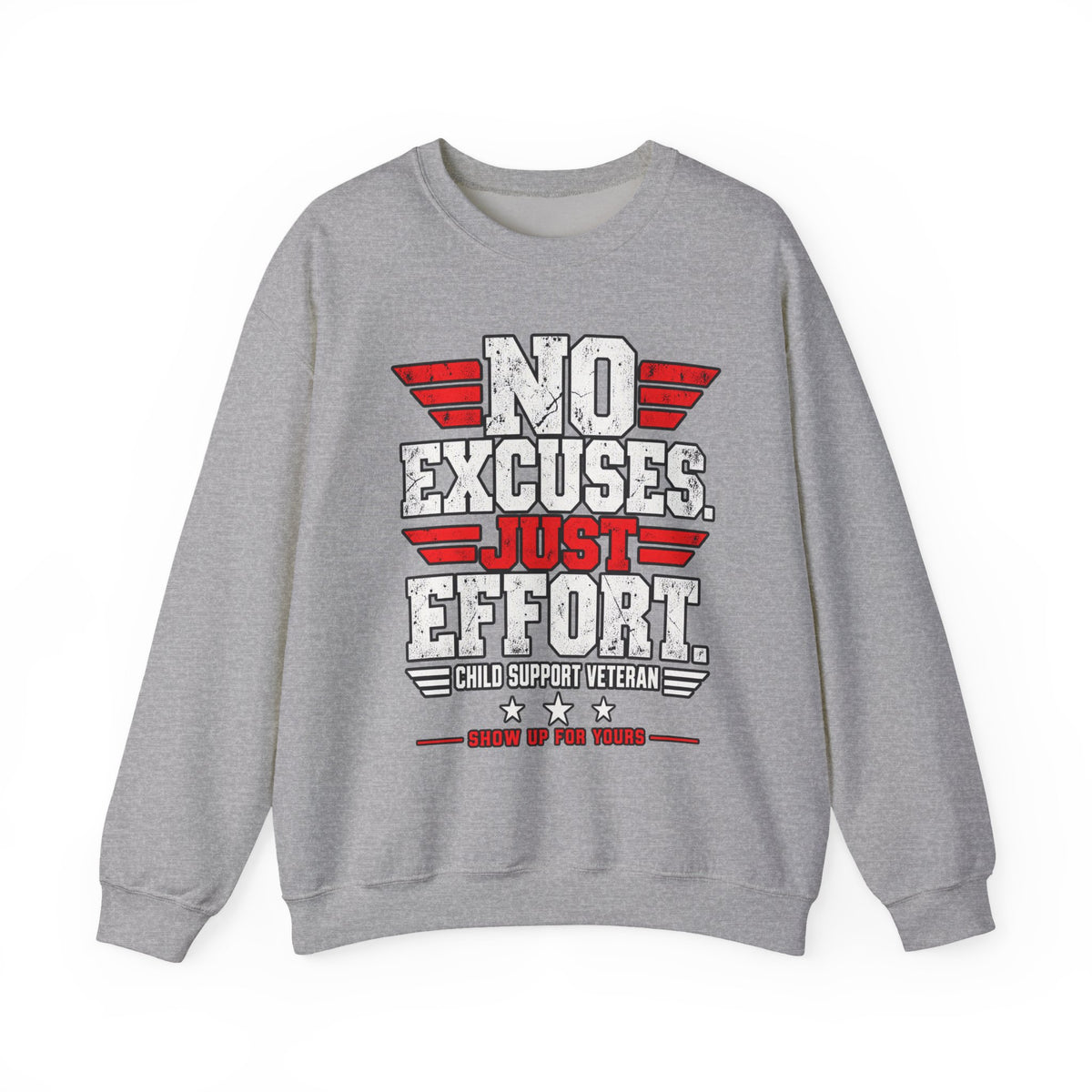Child Support Veteran Crewneck Sweatshirt — CSV Emblem Pullover
