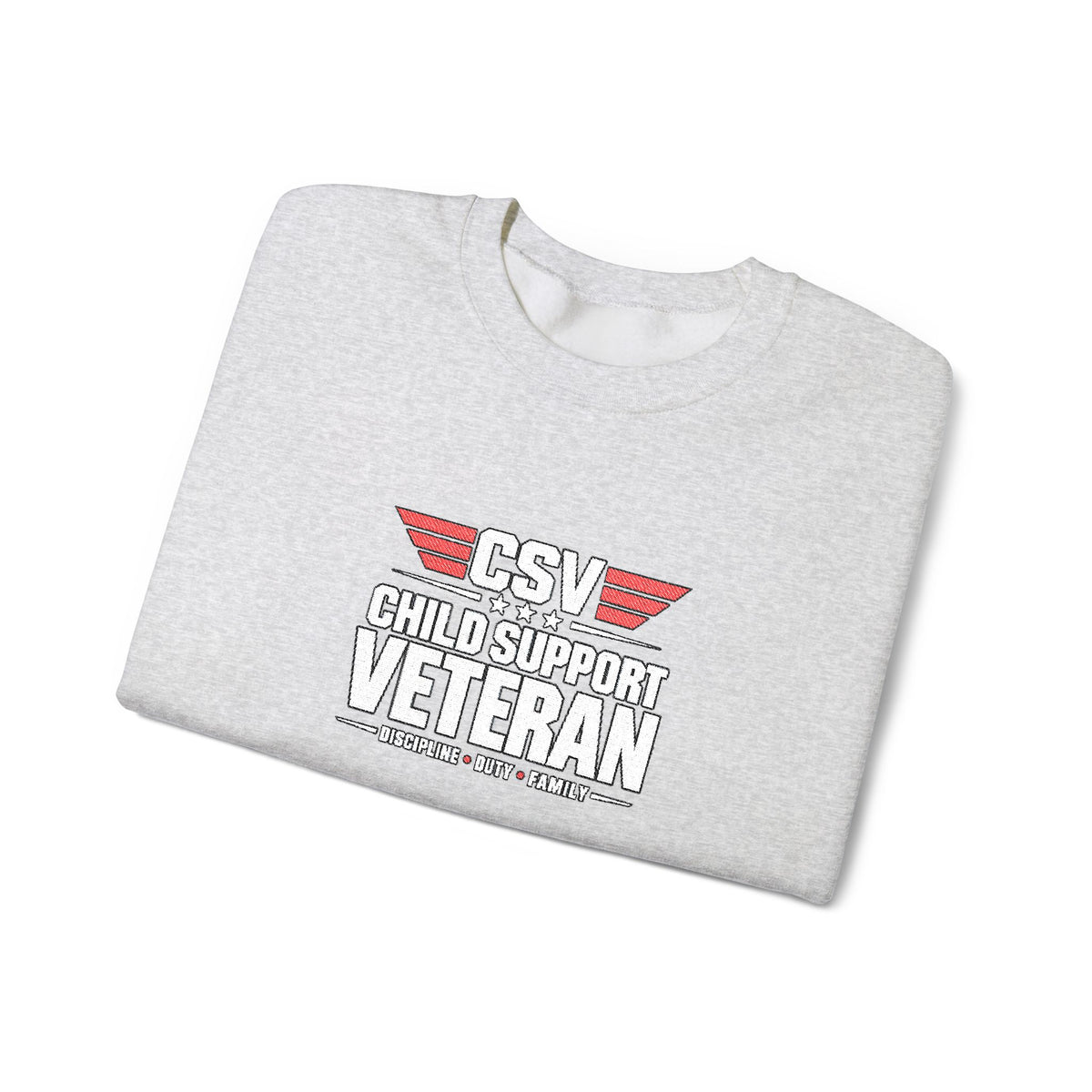 Veteran Dad Sweatshirt — Distressed USA Proud Veteran Crewneck
