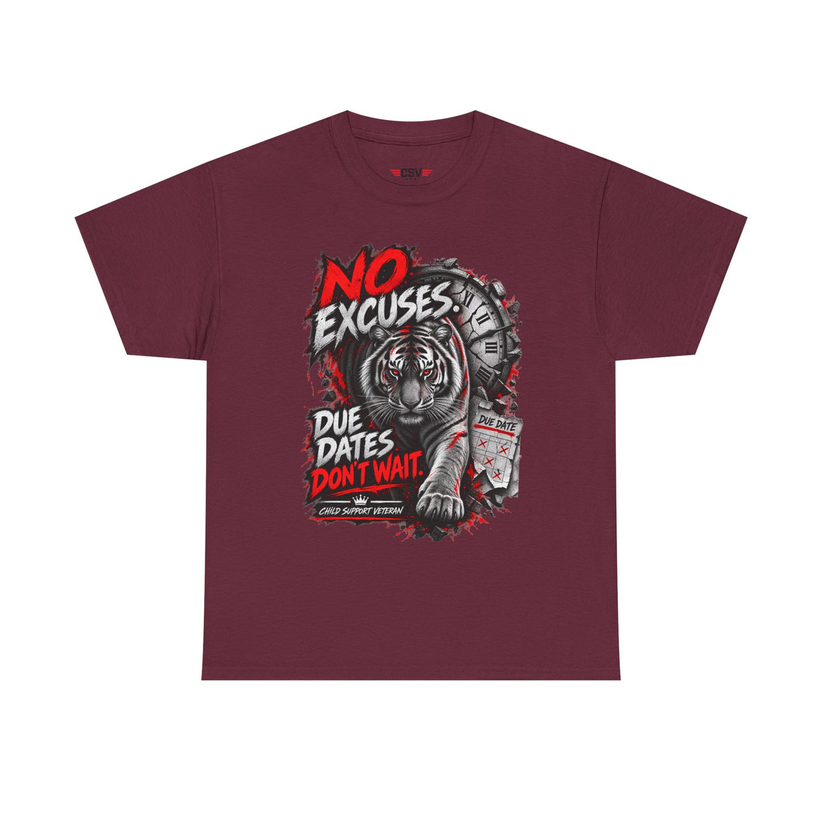 NO EXCUSES Unisex Heavy Cotton Tee