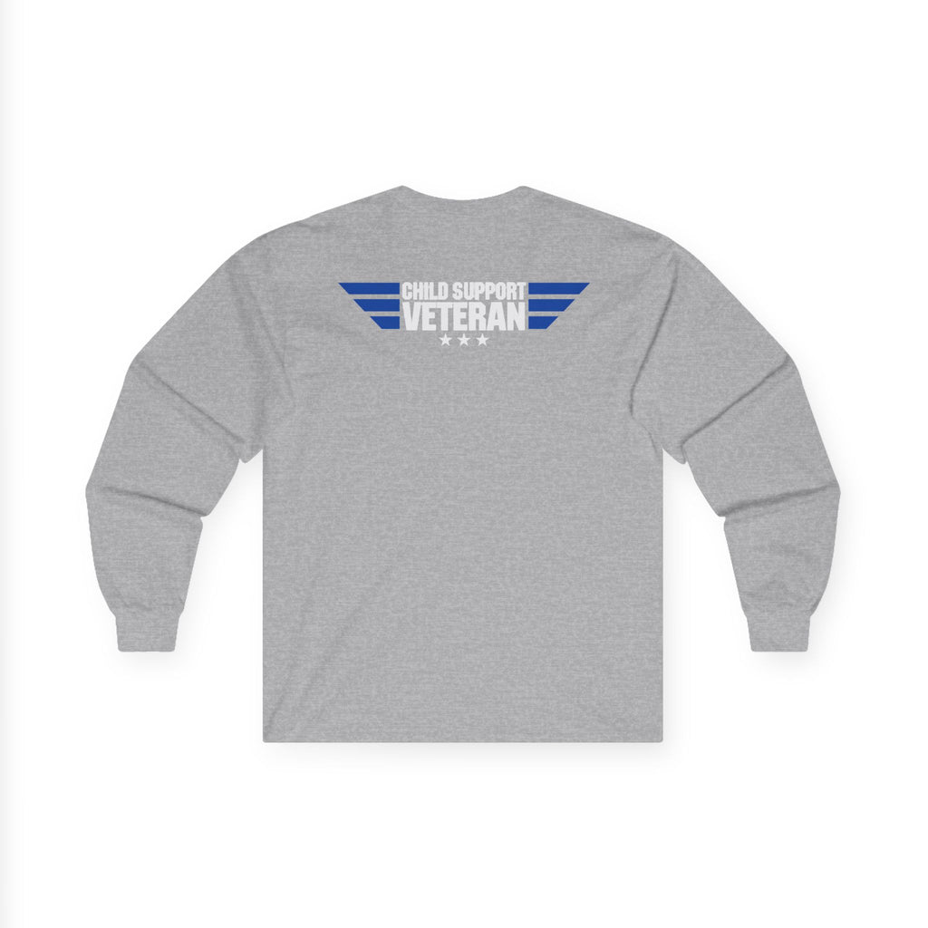 Long Sleeve Tee — Vintage Eagle Graphic “CSV” Patriotic Military Vibe