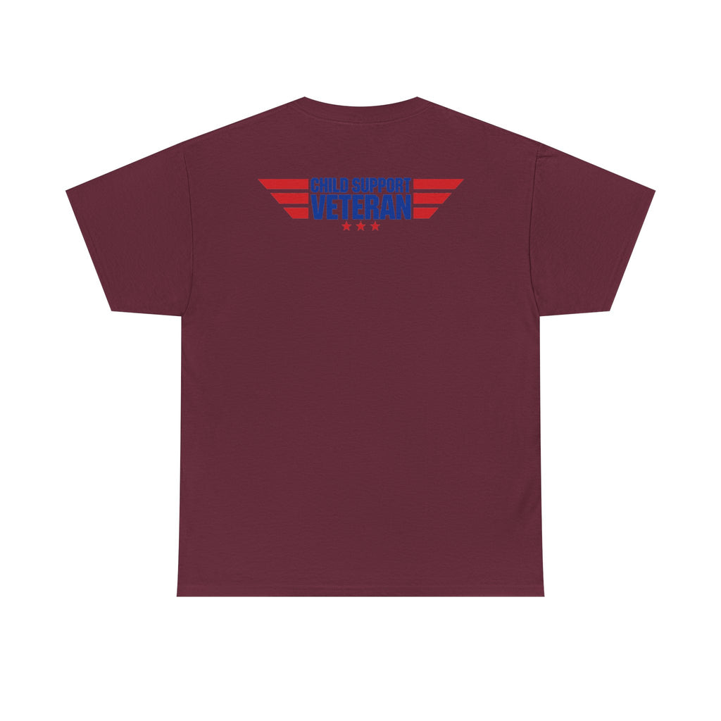 Raised By A Child Support Veteran T‑Shirt – Patriotic Military Tribute Tee
