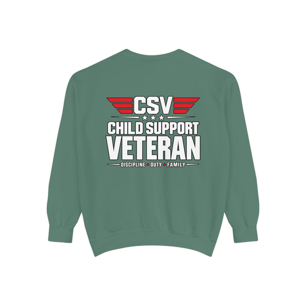 Child Support Veteran Sweatshirt – “My Dad Is A Child Support Veteran” Patriotic Crewneck