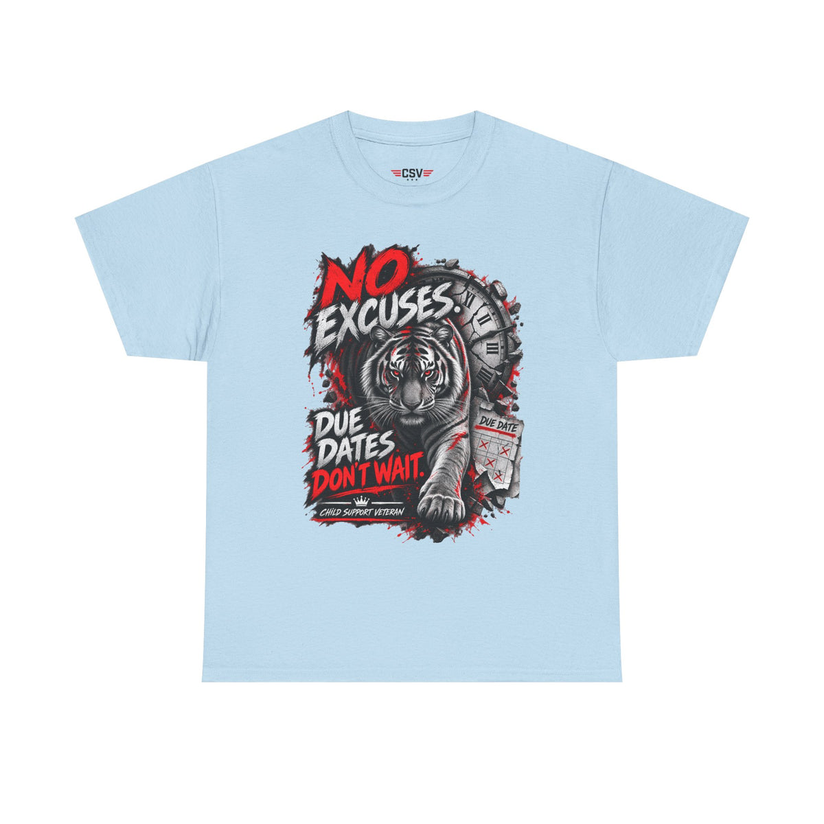 NO EXCUSES Unisex Heavy Cotton Tee