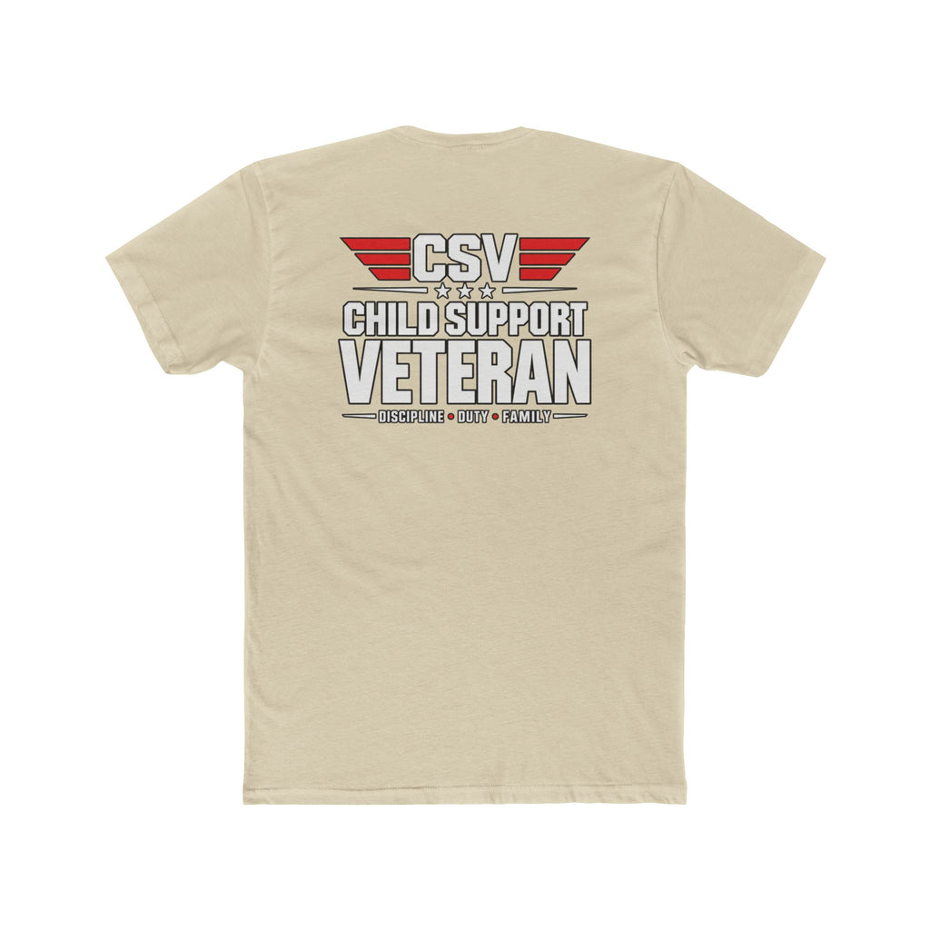 Still Standing Child Support Veteran T-Shirt — Patriotic CSV Tee