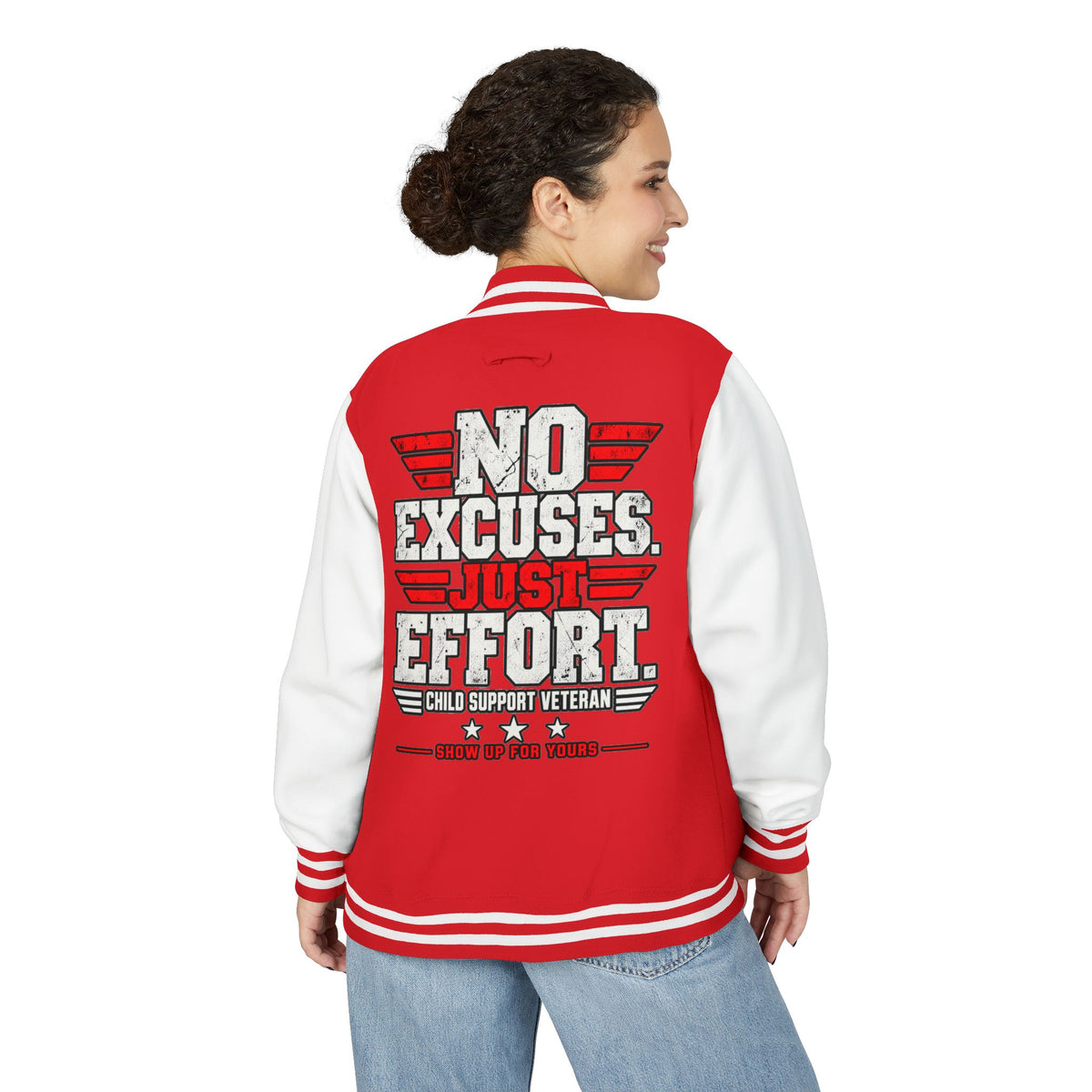 Letterman Jacket — “No Excuses. Just Effort.” CSV Pride