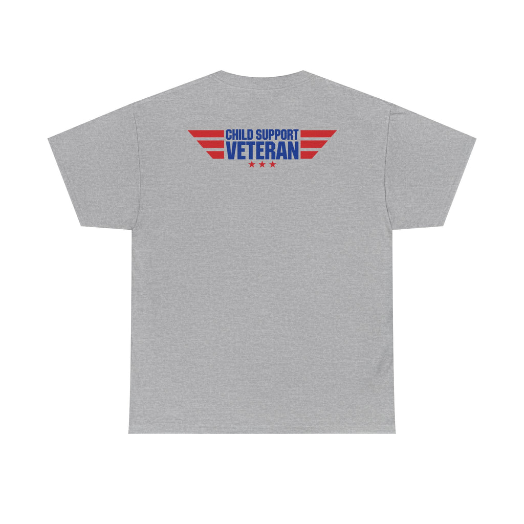 Raised By A Child Support Veteran T‑Shirt – Patriotic Military Tribute Tee